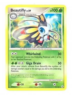 Pokemon Diamond & Pearl 19/130 Rare Card - Beautifly - Image 1