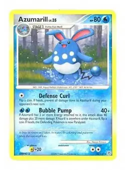 Pokemon Diamond & Pearl 18/130 Rare Card - Azumarill - Image 1