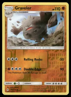 Pokemon Cards Graveler 88/214 Reverse Holo Unbroken Bonds Uncommon NM - Image 1