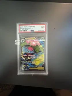Pokemon Mega Venusaur Ex 155/132 Me01 Mega Evolution Holo EN 2025 PSA 9 - Image 1