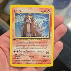 Entei Neo Revelation 6/64 1st Edition Holo Rare 80 HP English Pokemon TCG 2000 - Image 1