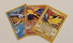 (3) Legendary Birds Vintage Pokemon TCG WOTC Black Star Promo*Portuguese* #21-23 - Image 1