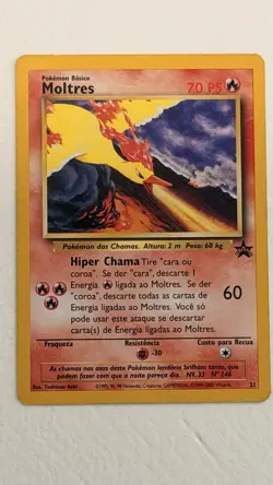 (3) Legendary Birds Vintage Pokemon TCG WOTC Black Star Promo*Portuguese* #21-23 - Image 4