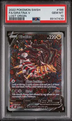 Pokemon Lost Origin - Giratina V 186/196 Alt Art - PSA 10 - Image 1