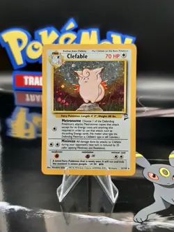 Clefable - 5/130 - Pokemon Base Set 2 Unlimited Holo - WOTC - MP - Image 1