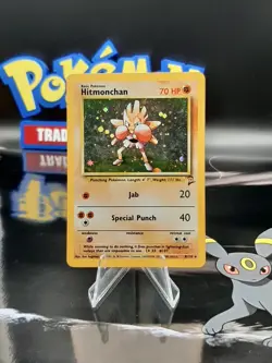 Hitmonchan - 8/130 - Pokemon Base Set 2 Unlimited Holo - WOTC - LP - Image 1