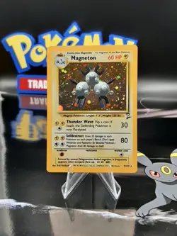 Magneton - 9/130 - Pokemon Base Set 2 Unlimited Holo - WOTC - MP - Image 1