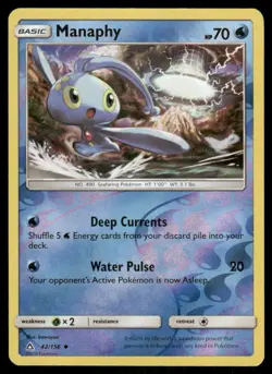Manaphy 42/156 Uncommon Ultra Prism Pokemon Reverse Holo Near Mint - Image 1