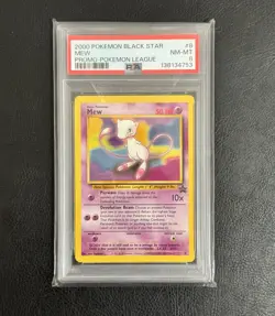 Pokemon Mew 08/53 Wotc Promo PSA 8 Black Star 2000 Regular English - Image 1