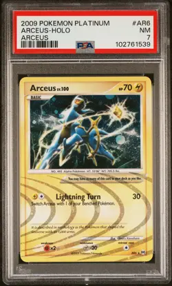 2009 POKEMON PLATINUM ARCEUS #AR6 ARCEUS-HOLO PSA 7 - Image 1