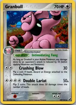 Granbull 39/115 Unseen Forces Reverse Holo Pokemon NM (A7) - Image 1