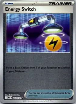 Energy Switch 115/132 Common Mega Evolution Pokemon Reverse Holo Near Mint - Image 1