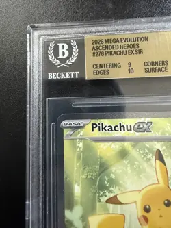 Pokemon Pikachu EX 276/217 Ascended Heroes SIR Beckett 9.5 - Image 4