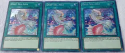 Yugioh 3x Deep Sea Aria ETCO-EN061 Secret Rare 1st Edition Near Mint Playset - Image 5