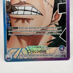 One Piece Crocodile OP01-062 Parallel L - Romance Dawn NM ENGLISH - Image 3