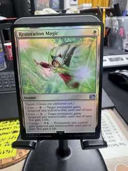 Restoration Magic FFV Custom MTG Card Holographic Foil Final Fantasy Art Instant - Image 1