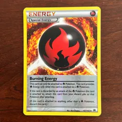 Burning Energy 151/162 Reverse Holo Uncommon Breakthrough Pokemon Card - Image 1