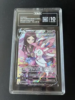 TAG 10 Sylveon V TG14/TG30 Pokemon PSA 10 Brilliant Stars Trainer Gallery Card - Image 1