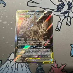 Pokemon TCG Arceus Dialga Palkia GX Card 221/236 Cosmic Eclipse Tag Team - Image 1
