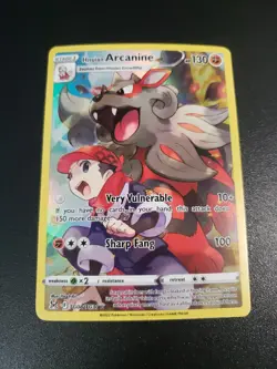 Hisuian Arcanine TG08/TG30 Lost Origin Trainer Gallery Holo Pokemon Card TCG NM - Image 1