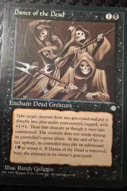 Wizards of the Coast Magic: The Gathering Dance of the Dead Ice Age Black Unc - Image 1