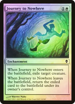 MTG FOIL Journey to Nowhere - Zendikar #014 - Image 1