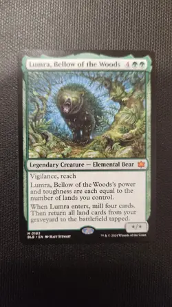 Magic: The Gathering Lumra, Bellow of the Woods Mythic Bear Bloomburrow Regular - Image 1