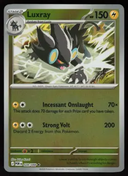 Luxray 028/088 Rare Perfect Order Pokemon Reverse Holo Near Mint - Image 1