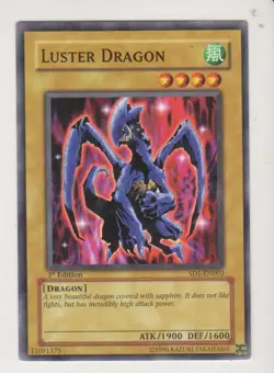 Yu-Gi-Oh Tradingcard Structure Deck Dragon's Roar SD1-EN003 Luster Dragon 1st Ed - Image 1