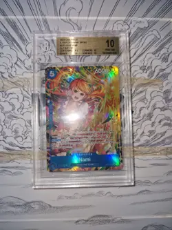 Nami Alt Art OP11-054 One piece card OP11 Beckett BGS 10. English - Image 2