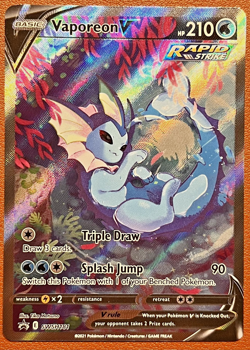 Pokemon Vaporeon V SWSH181 SWSH: Sword & Shield Promo Card M/NM - Image 1