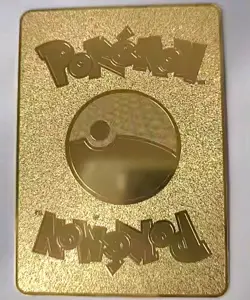 Van Gogh Starry Night Pikachu – Gold Metal Fan Made Custom Pokemon Card - Image 2