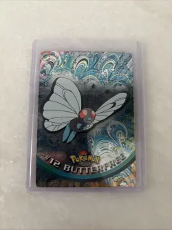 Pokemon Topps Series 1 Butterfree #12 Holo Card - Image 1