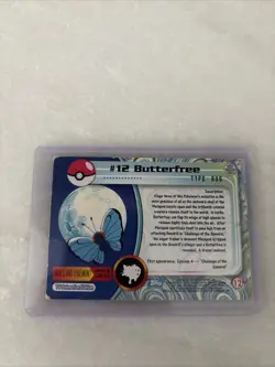 Pokemon Topps Series 1 Butterfree #12 Holo Card - Image 2