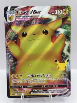 Pokemon Pikachu VMAX Promo Full Art Holo Card SWSH062 310 NM English - Image 1