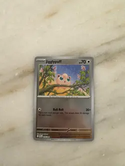 Pokemon TCG Jigglypuff Holo Card 076/094 2023 English Basic - Image 1