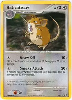 Pokemon Secret Wonders Card - Raticate 61/132 - Image 1