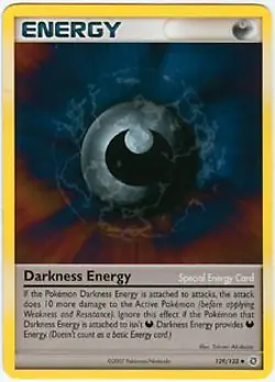 Pokemon Secret Wonders Card - Darkness Energy 129/132 - Image 1
