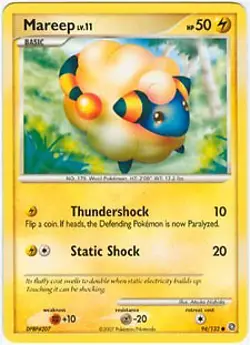 Pokemon Secret Wonders Card - Mareep 94/132 - Image 1