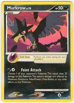 Pokemon Secret Wonders Card - Murkrow 95/132 - Image 1