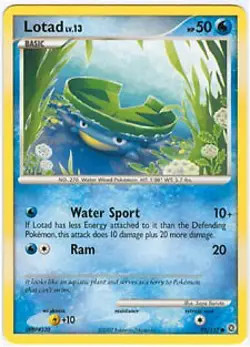 Pokemon Secret Wonders Card - Lotad 92/132 - Image 1
