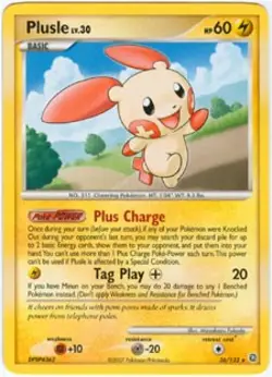 Pokemon Secret Wonders Rare Card - Plusle 36/132 - Image 1