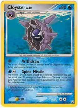 Pokemon Secret Wonders Card - Cloyster 47/132 - Image 1