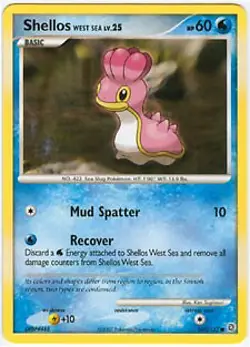 Pokemon Secret Wonders Card - Shellos West Sea 107/132 - Image 1