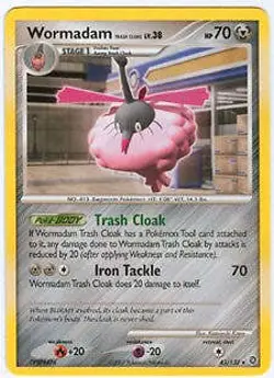 Pokemon Secret Wonders Rare Card - Wormadam Trash Cloak 43/132 - Image 1