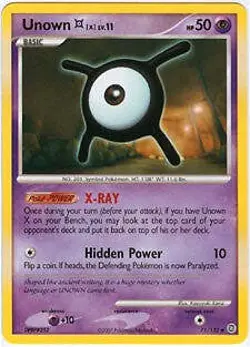 Pokemon Secret Wonders Uncommon Card - Unown X 71/132 - Image 1