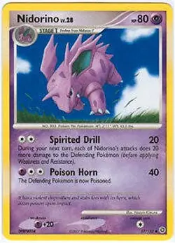 Pokemon Secret Wonders Card - Nidorino 57/132 - Image 1