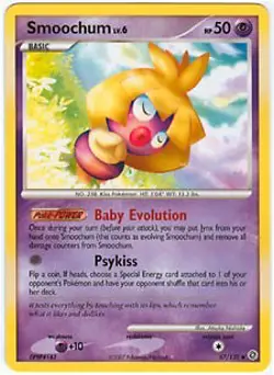 Pokemon Secret Wonders Card - Smoochum 67/132 - Image 1