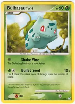 Pokemon Secret Wonders Card - Bulbasaur 77/132 - Image 1