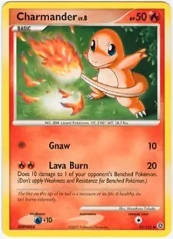 Pokemon Secret Wonders Card - Charmander 82/132 NEAR MINT - Image 1
